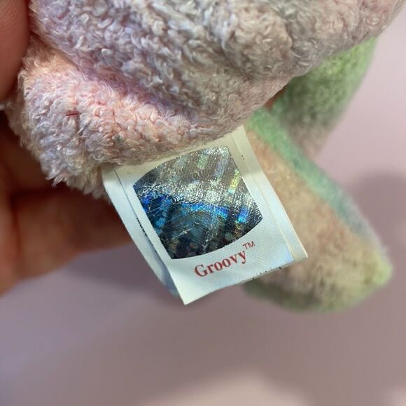 1999 Original Ty Beanie Baby Groovy the Pastel Multi-Coloured Bear EUC 9” tall - Picture 6 of 7